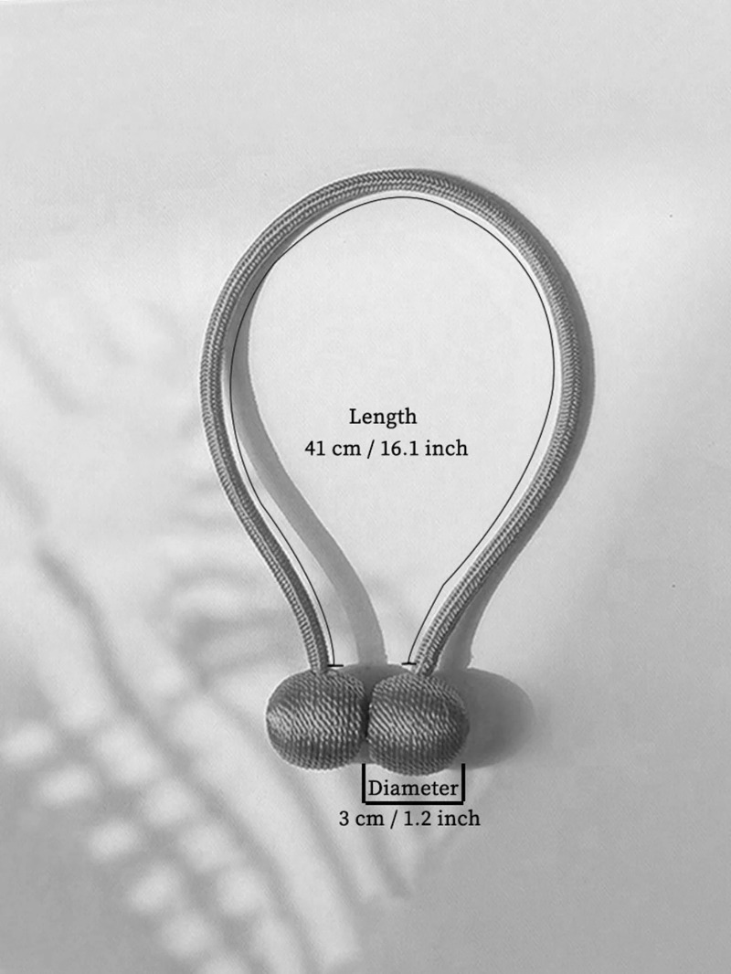 2 stuks gordijnbanden met touw - Curtain Rods recensie en prijs