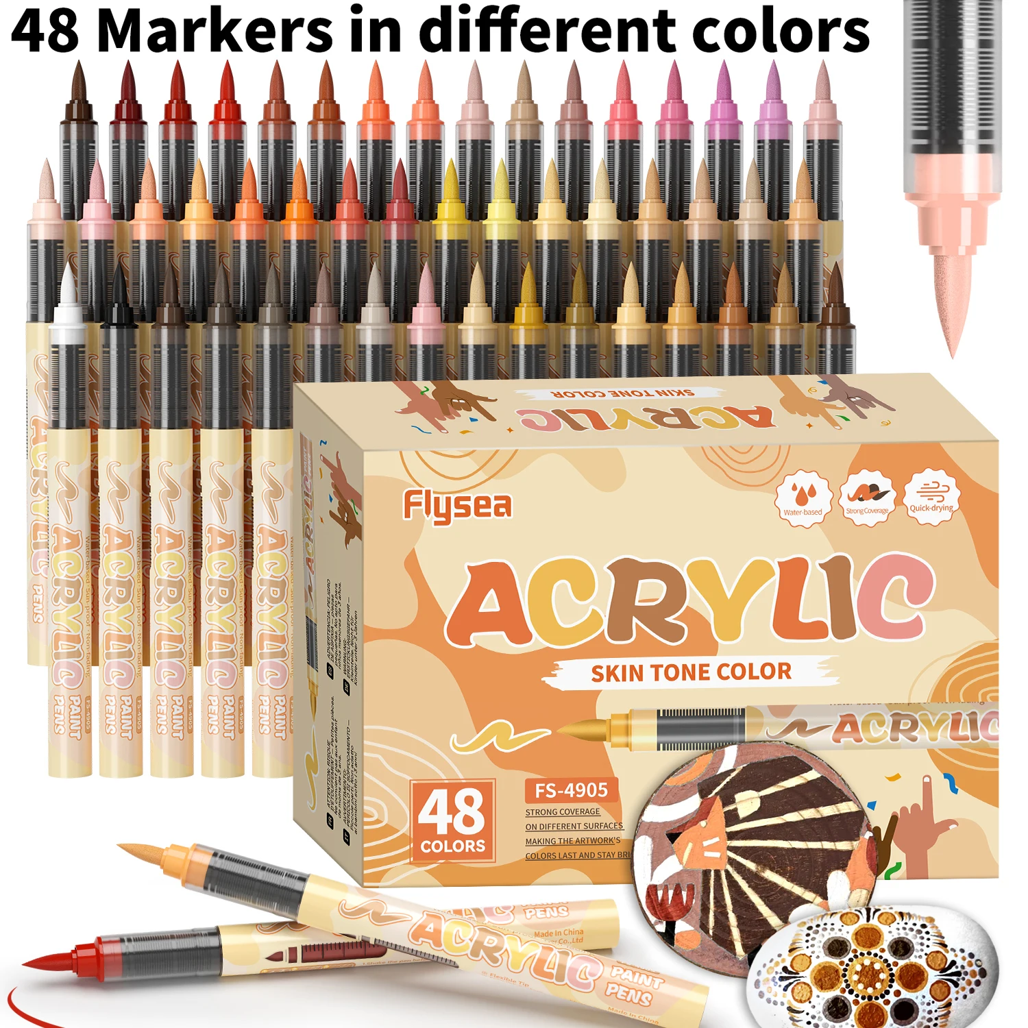 12-72 huidkleurige stiften met - Paint Brush recensie en prijs