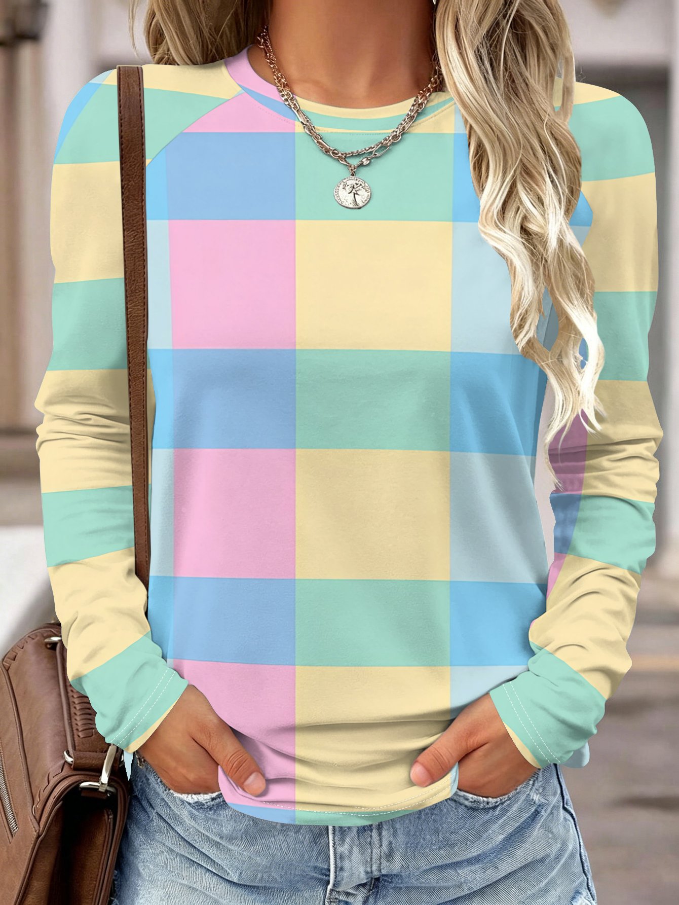 Damesblouse met lange mouwen,  - Wallpaper recensie en prijs