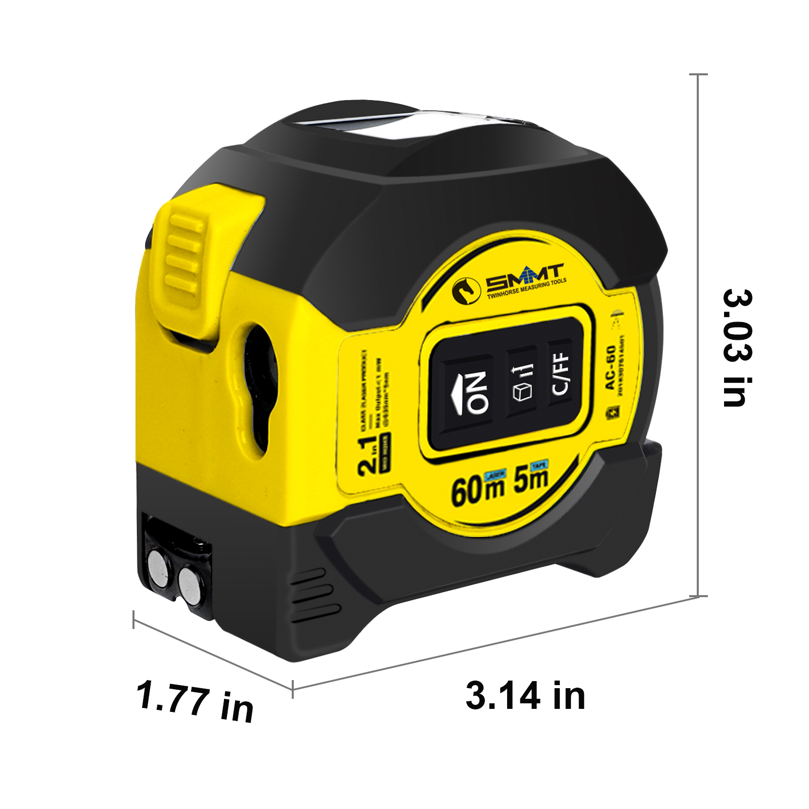 2-in-1 Laser Meetlint 5m 60m H - Tape Measure recensie en prijs