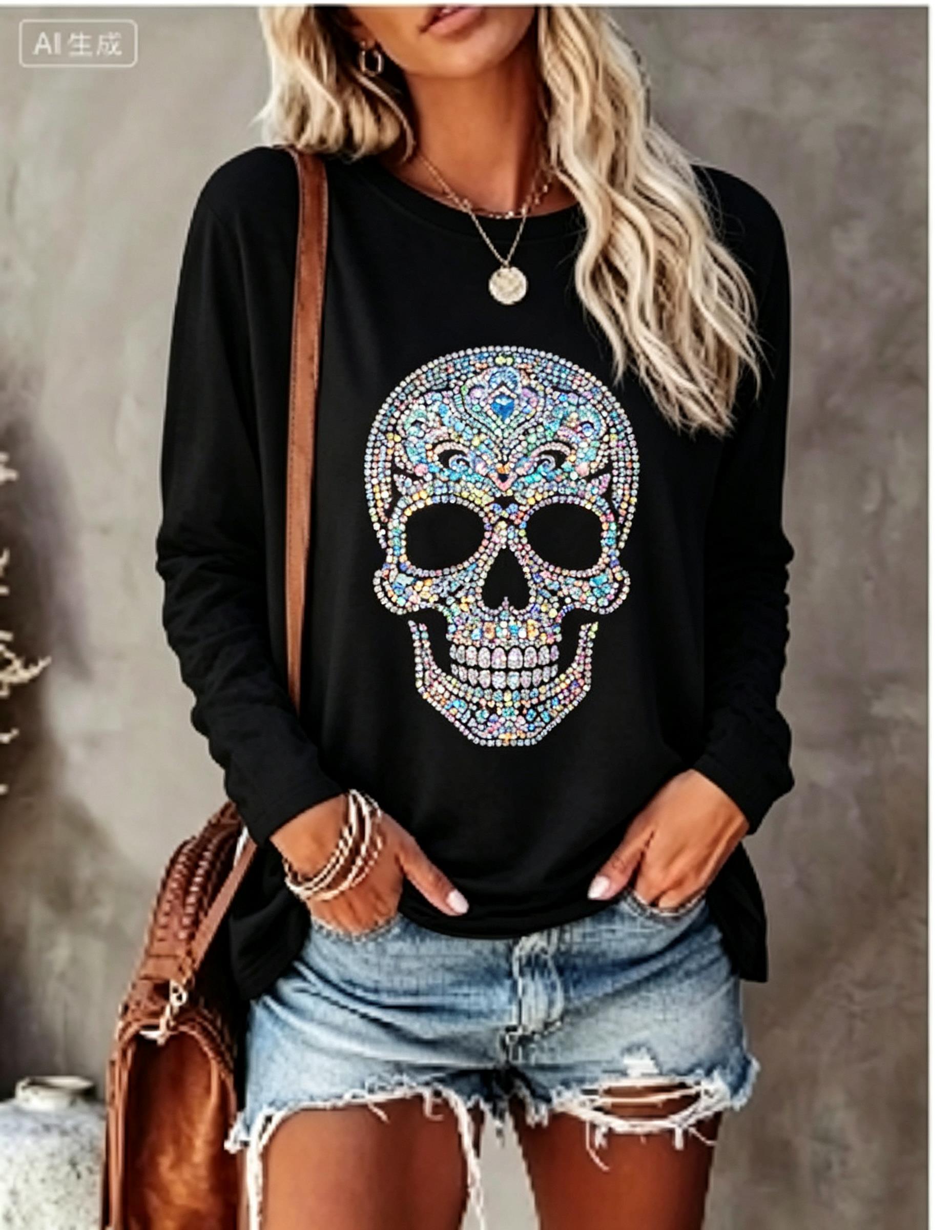 Dames T-shirt met lange mouwen - Wallpaper recensie en prijs