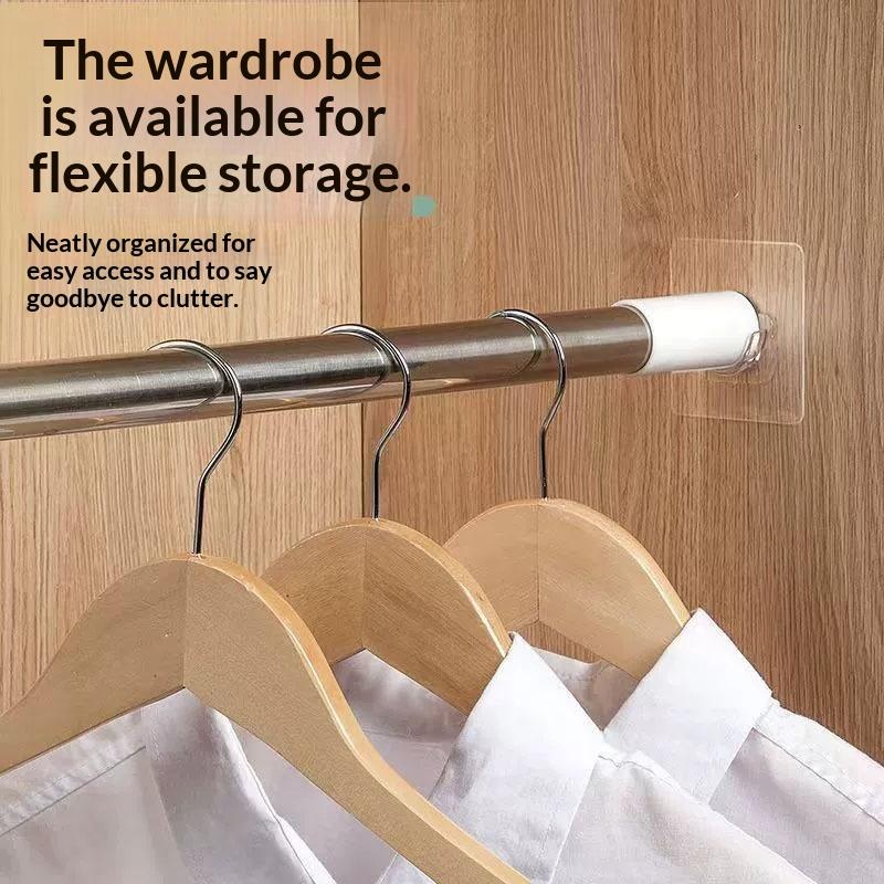 4 stuks transparante zelfkleve - Curtain Rods recensie en prijs